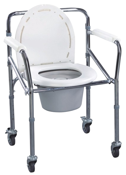 Commode Chair with Wheels 