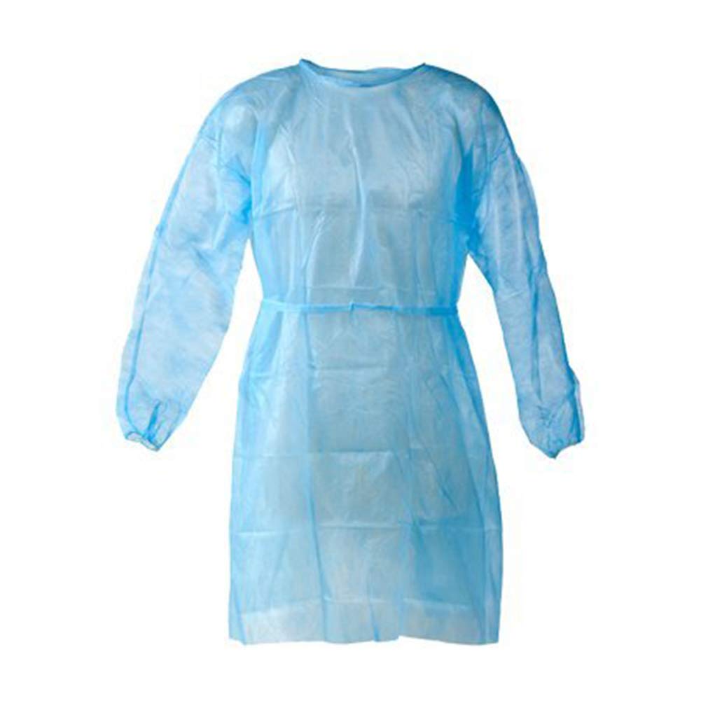 Disposable Blue Isolation Gown 