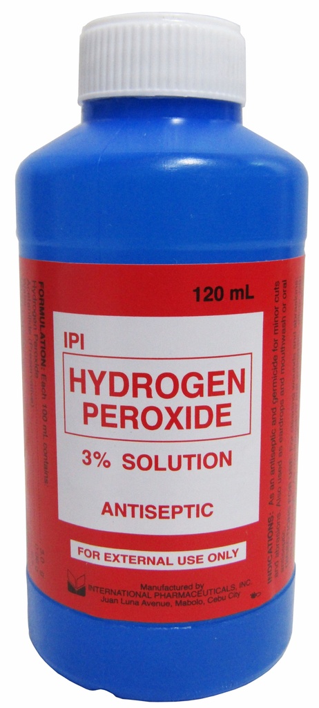 Ipi Hydrogen Peroxide 3% Solution 120ml 