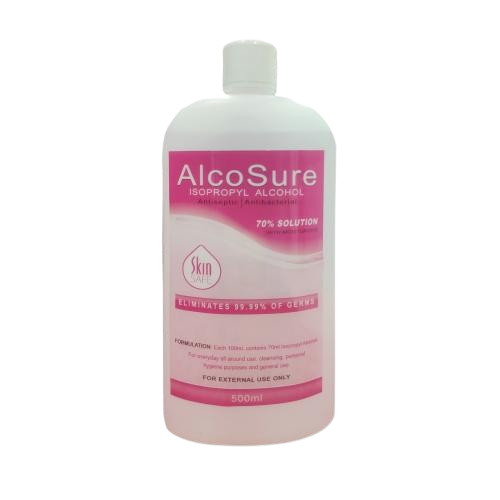 Alcosure 70% Isopropyl Alcohol 500ml​