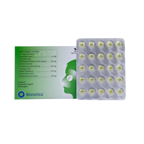 Sinupret (Herbal Blend: Gentian Root, Primrose Flowers, Elderflowers, Sorrel Herb, and Verbena Herb) tab