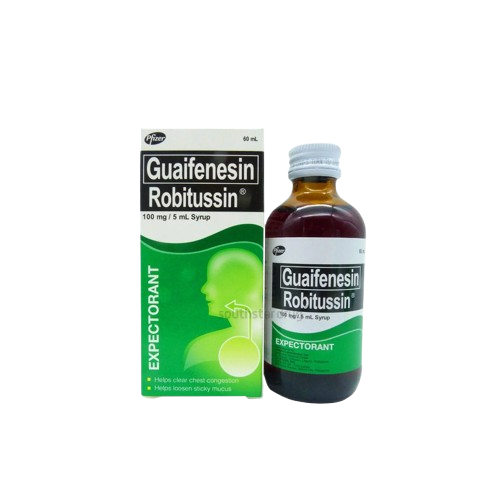 Robitussin (Guaifenesin) 100mg/5ml 60ml syrup