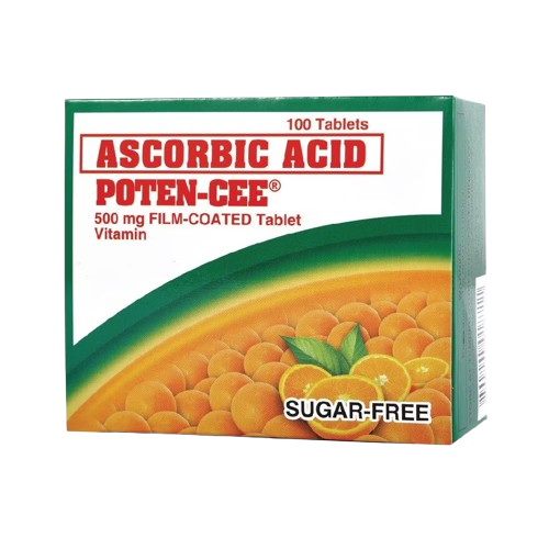 Poten-Cee (ascorbic acid) 500mg sugar-free film-coated tablet 