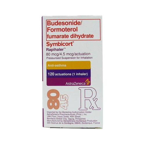Symbicort Rapihaler (budesonide/formoterol) 80mcg/4.5mcg inhaler