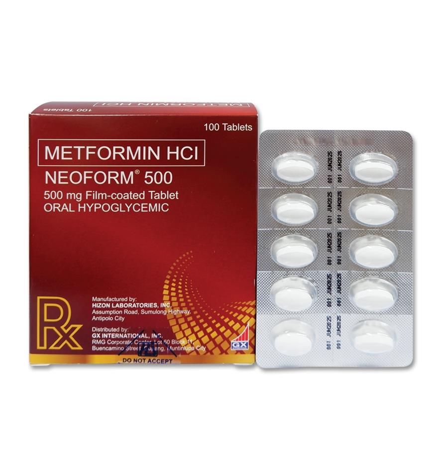 Neoform (Metformin) 500mg Film-Coated Tablet 