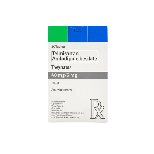 Twynsta (Telmisartan + Amlodipine) 40mg/5mg Tablet