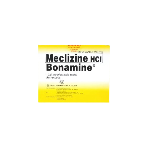 Bonamine (Meclizine Hydrochloride) 12.5mg Chewable Tablet 