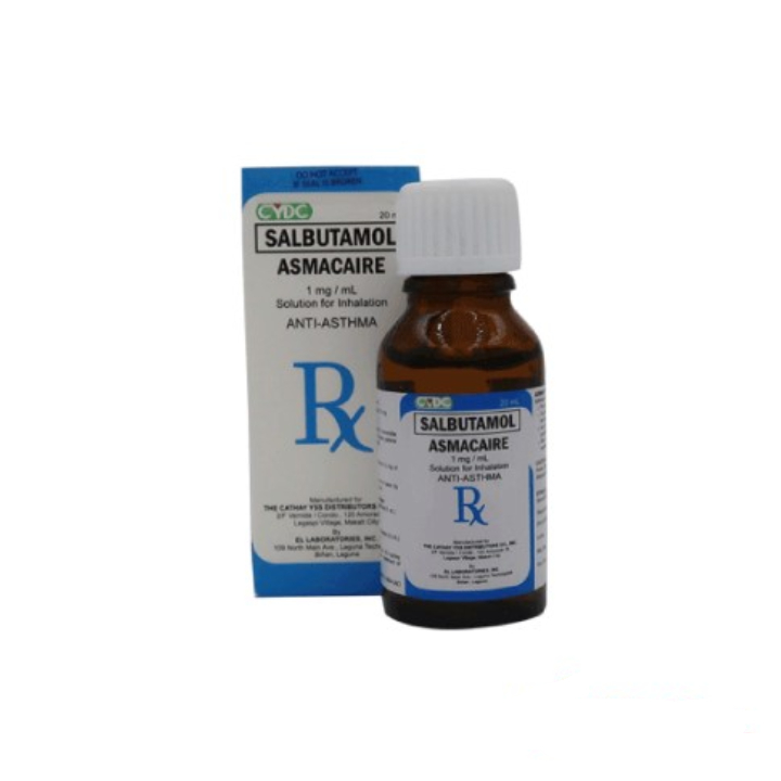 Asmacaire (Salbutamol) 1mg/ml Solution for Inhalation 20ml