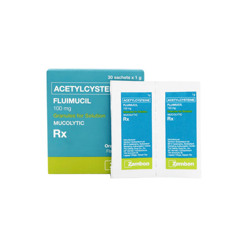 Fluimucil Gran (Acetylcysteine) 100mg Sachet