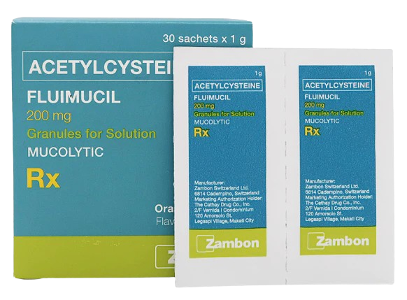 Fluimucil Gran (Acetylcysteine) 200mg Sachet