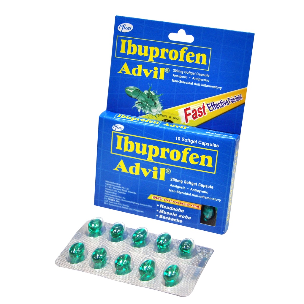 Advil (Ibuprofen) 200mg Capsule