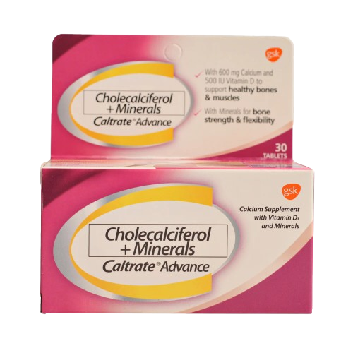 Caltrate Advance (Calcium, Vitamin D, Magnesium, Zinc) 30 Tablets 