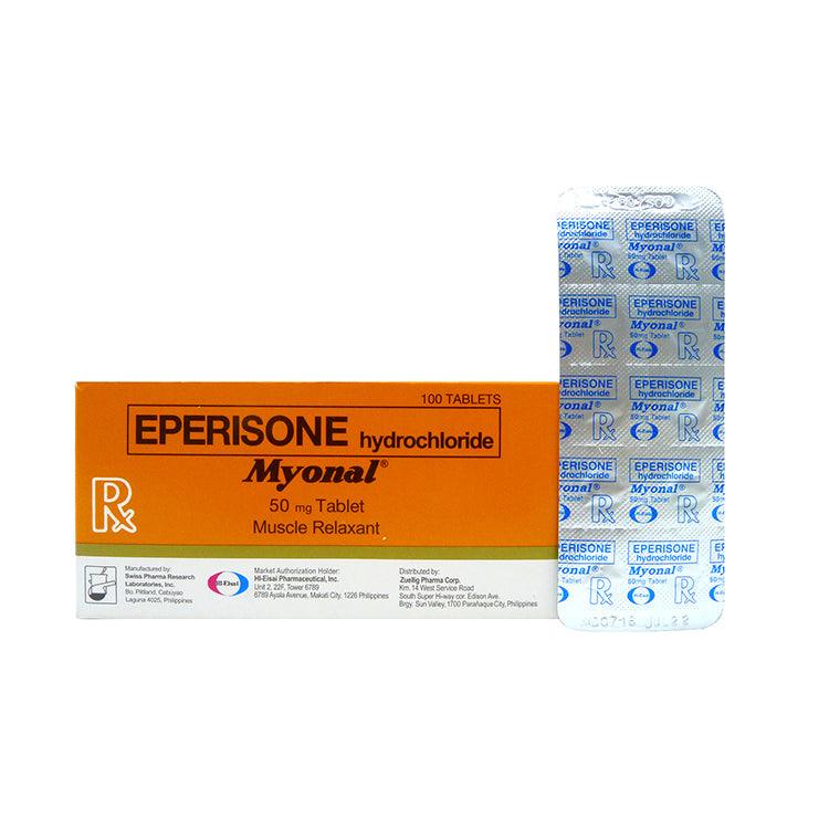 Myonal (Eperisone HCl) 50mg Tablet 