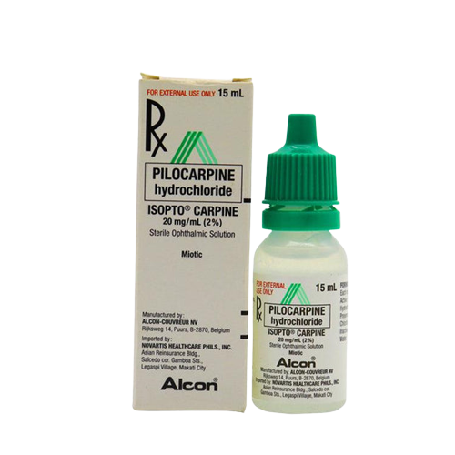 Isopto Carpine (pilocarpine hydrochloride) 20 mg/mL (2%) sterile ophthalmic solution 15 mL 