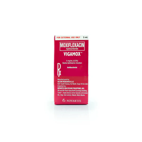 Vigamox (Moxifloxacin) 5mg/ml Eye Drops 5ml