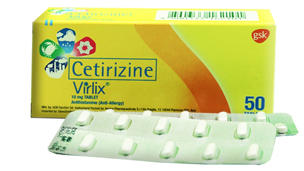 Virlix (cetirizine) 10mg tablet 