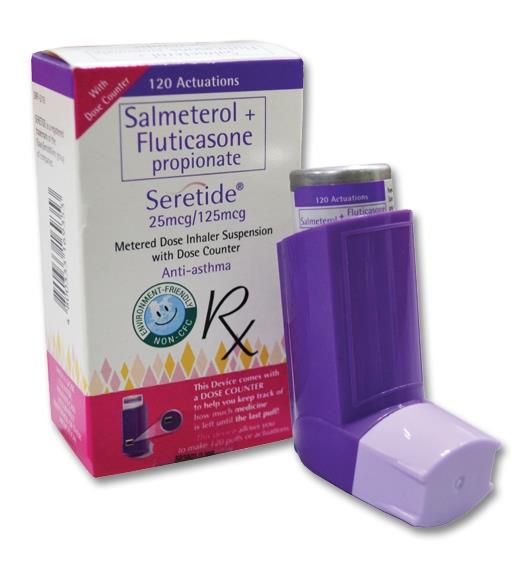 Seretide (Salmeterol + Fluticasone) 25mcg/125mcg Metered-Dose Inhaler (MDI)