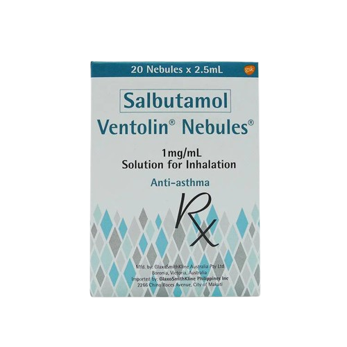 Ventolin (salbutamol) 1mg/mL nebule 2.5ml