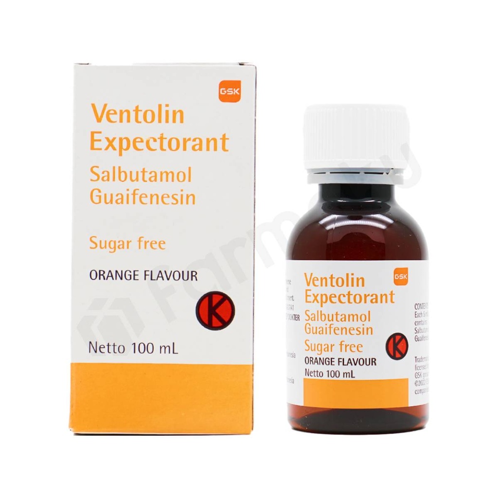 Ventolin Expectorant (salbutamol) 2mg/5mL 100ml syrup