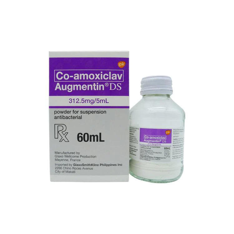 Augmentin DS (co-amoxiclav) 312.5mg/5mL suspension 60ml