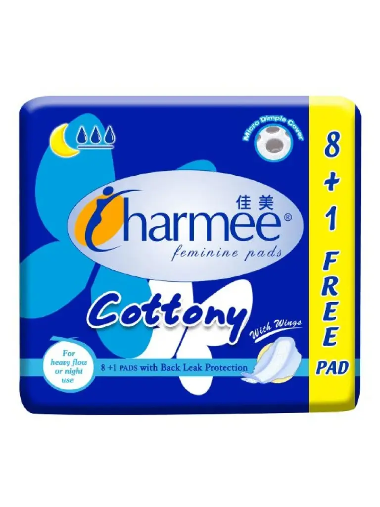 Charmee Cottony Heavy Flow Night 8+1 (Blue)