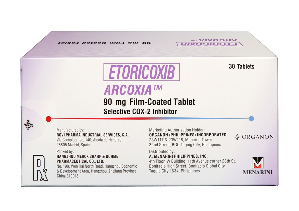 Arcoxia (Etoricoxib) 90mg FC Tablet 