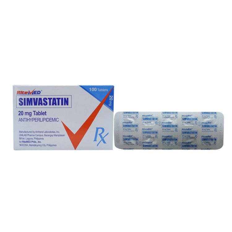 RM Simvastatin (Simvastatin) 20mg Tablet