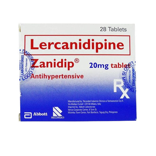 Zanidip (Lercanidipine) 20mg Tablet 