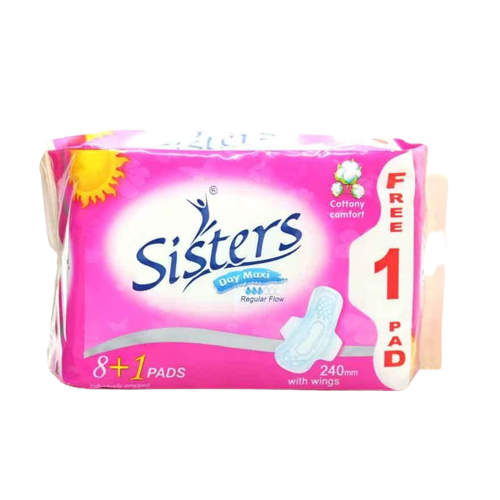 Sisters Silk Floss Day Maxi 8+1 with Wings (Pink Pack)