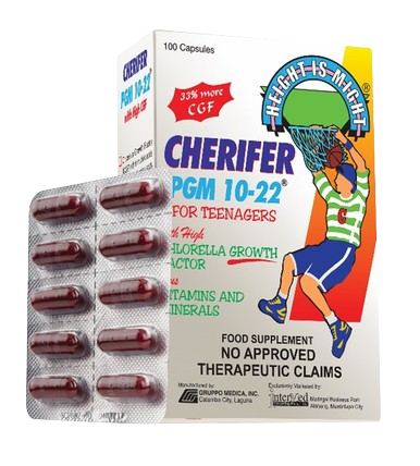 Cherifer PGM 10-22 (vitamins and minerals with Chlorella Growth Factor, taurine) capsule 30s