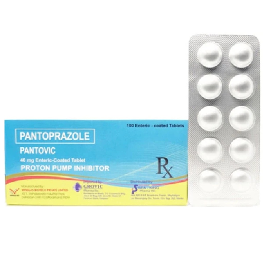 Pantovic (Pantoprazole) 40mg Enteric-Coated Tablet