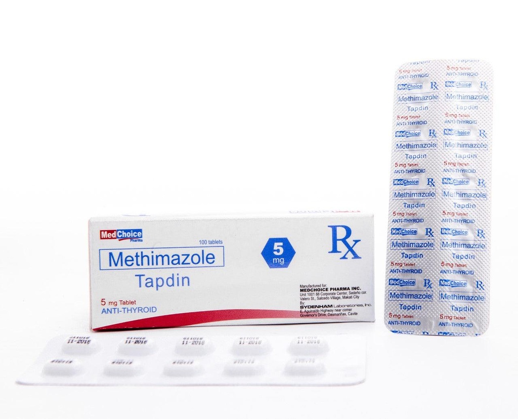 Tapdin (Methimazole) 5mg Tablet