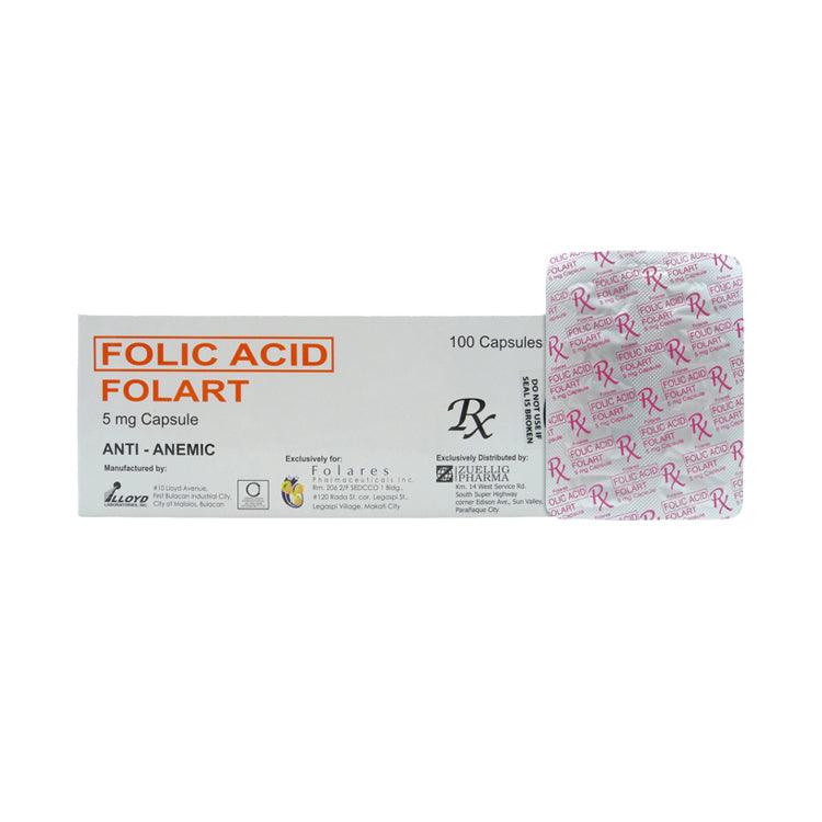 Folart (Folic Acid) 5mg Capsule