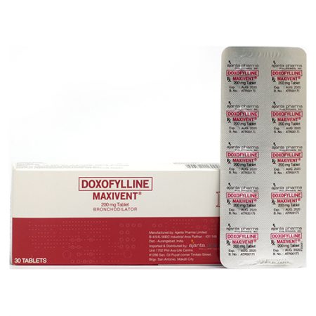 Maxivent (Doxofylline) 200mg Tablet