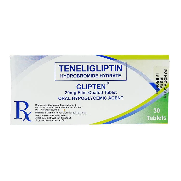 Glipten (Teneligliptin) 20mg Film-Coated Tablet