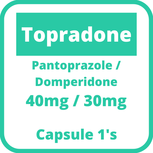 Topradone (Pantoprazole + Domperidone) 40mg/30mg Capsule 