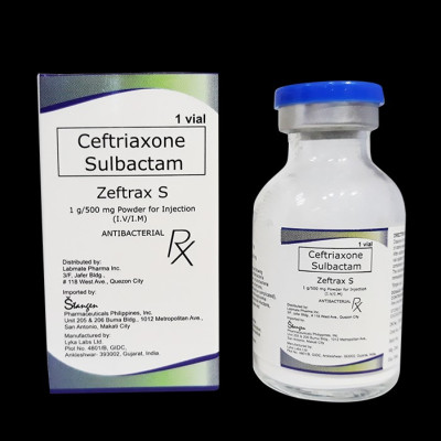Zeftrax S (Ceftriaxone + Sulbactam) 1g/500mg Vial 