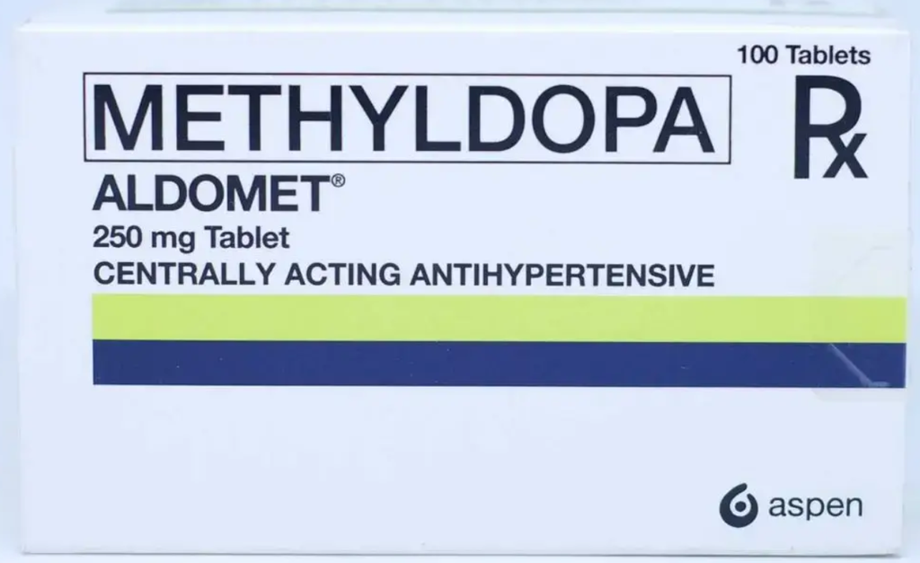 Aldomet (methyldopa) 250mg tab