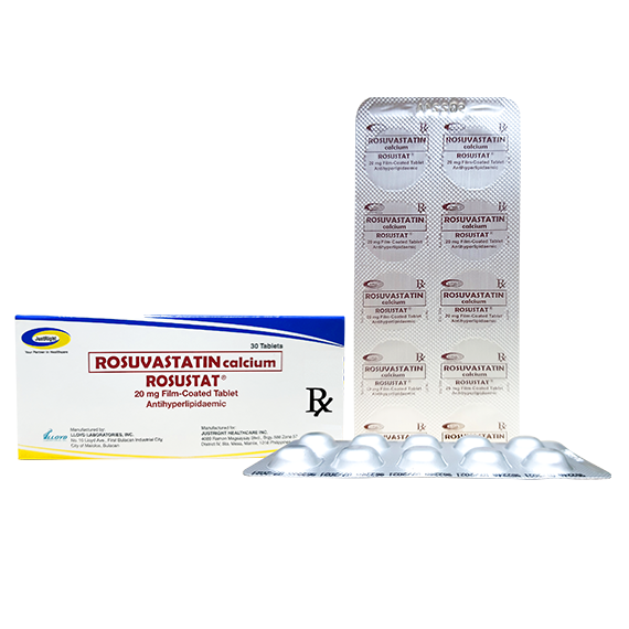 Rosustat (Rosuvastatin Calcium) 20mg Film-Coated Tablet 