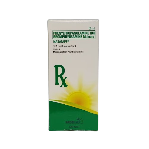 Nasatapp (Chlorphenamine Maleate + Phenylephrine) 12.5mg/4mg Syrup 60ml