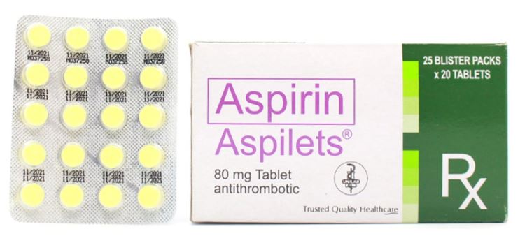 Aspilets (Aspirin) 80mg Tablet 