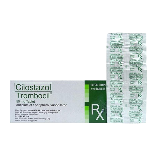 Trombocil (Cilostazol) 50mg Tablet