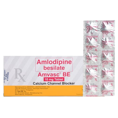 Amvasc BE (Amlodipine) 10mg Tablet 