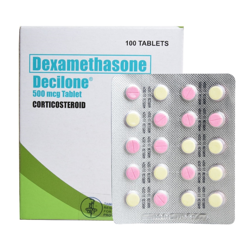 Decilone (dexamethasone) 500mcg tablet