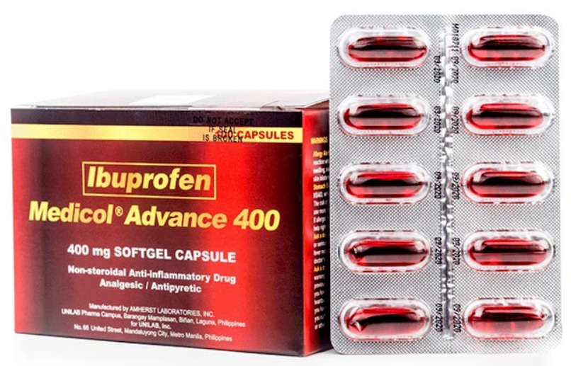 Medicol Advance (Ibuprofen) 400mg Softgel Capsule