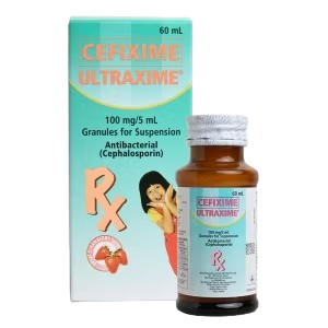 Ultraxime (Cefixime) 100mg/5ml Suspension, 60ml 