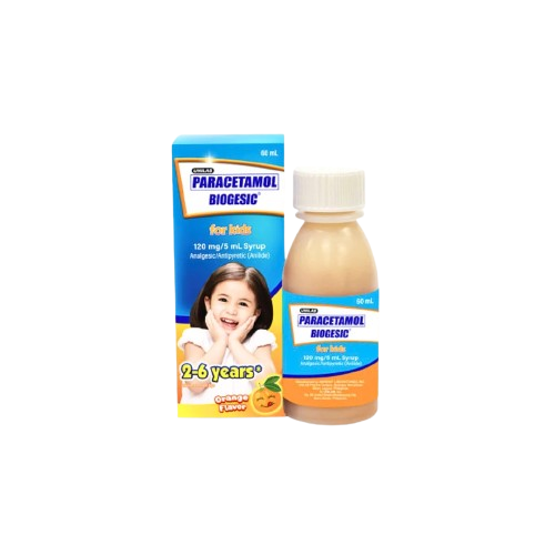 Biogesic (Paracetamol) 120mg/5ml Syrup Melon 60ml