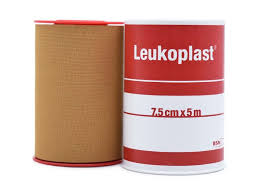 Leukoplast (zinc oxide adhesive plaster) 7.5cm x 5m roll 