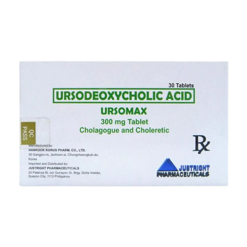 Ursomax (Ursodeoxycholic acid) 300mg tablet 