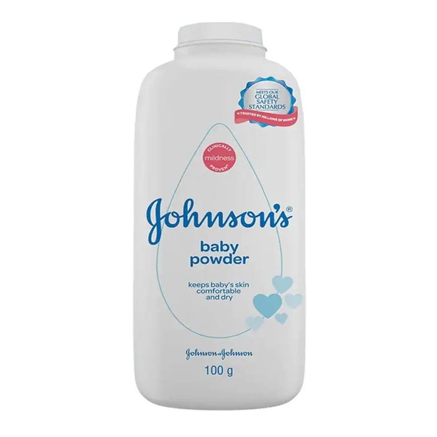 J&J Baby Powder White (talc-based powder) 100g